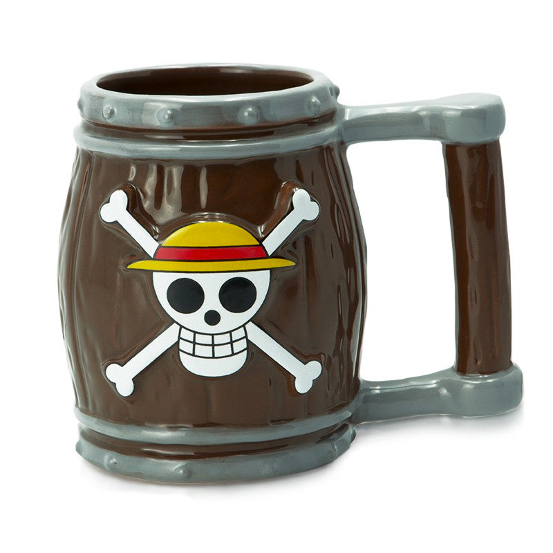 Taza 3D One Piece Barril Sombrero de Paja