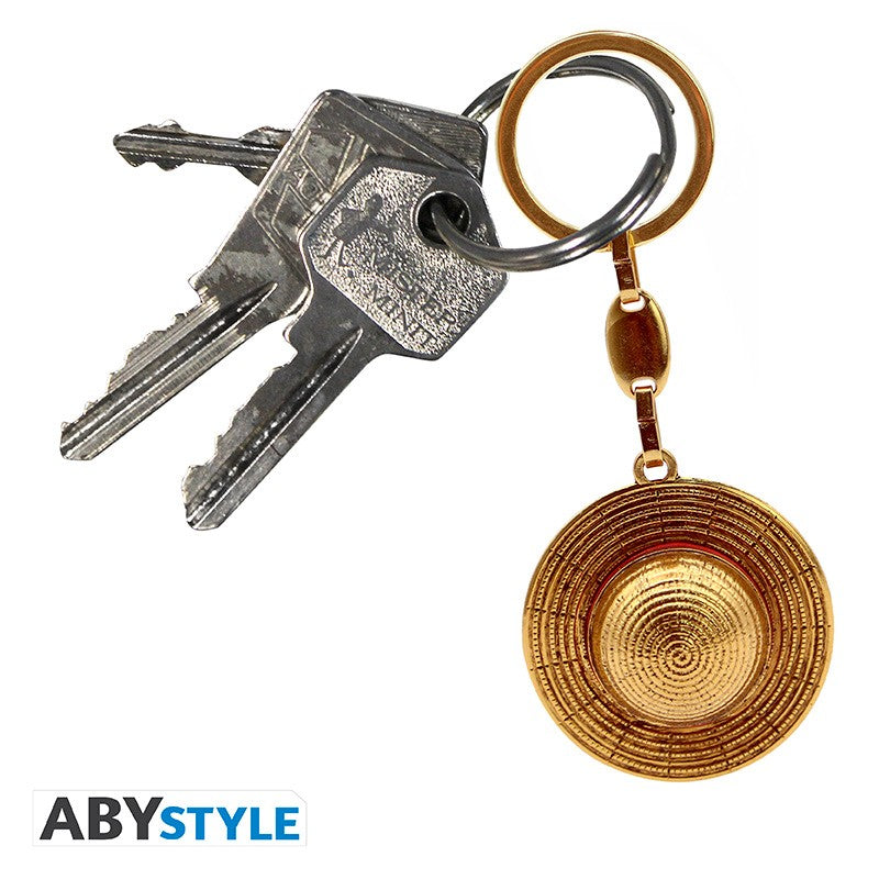 Llavero Metalico One Piece Sombrero de Paja
