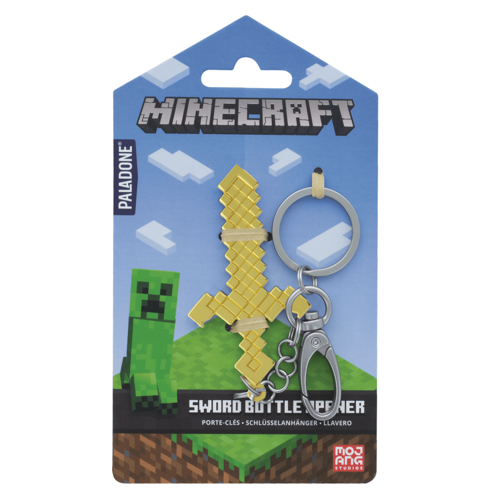Llavero Abrebotellas Espada Minecraft