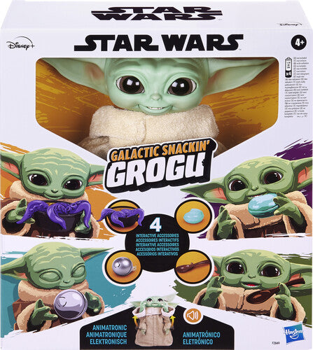 Baby Yoda Interactivo Hasbro Con Juguetes