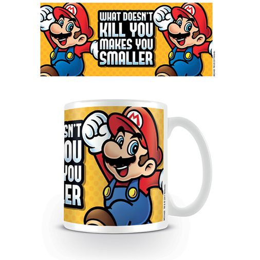 Taza desayuno Super Mario Makes You Smaller