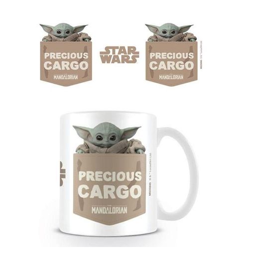 Taza blanca The Mandalorian Precious Cargo