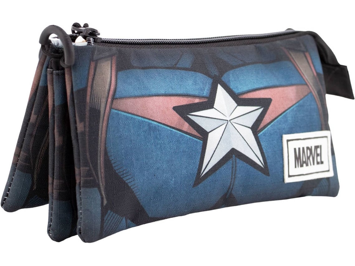 Estuche Triple Capitan America escudo