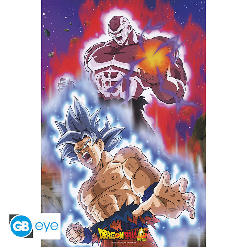 POSTER GRANDE 91.5X61 GOKU VS JIREN DRAGON BALL SUPER