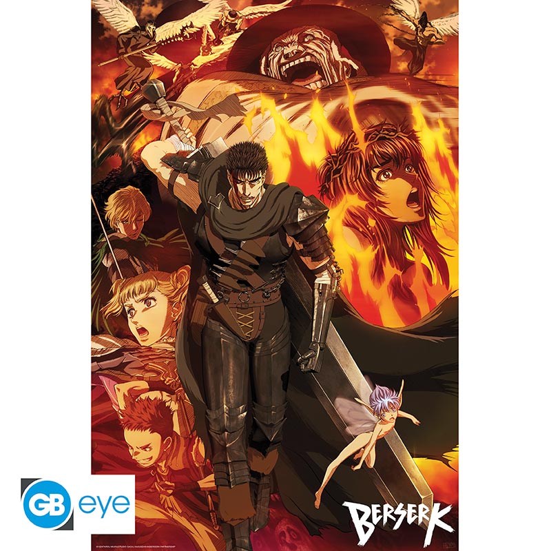 POSTER GRANDE 91.5X61 GROUPE BERSERK