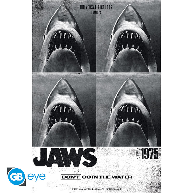 POSTER GRANDE 91.5X61 1975 POSTER JAWS