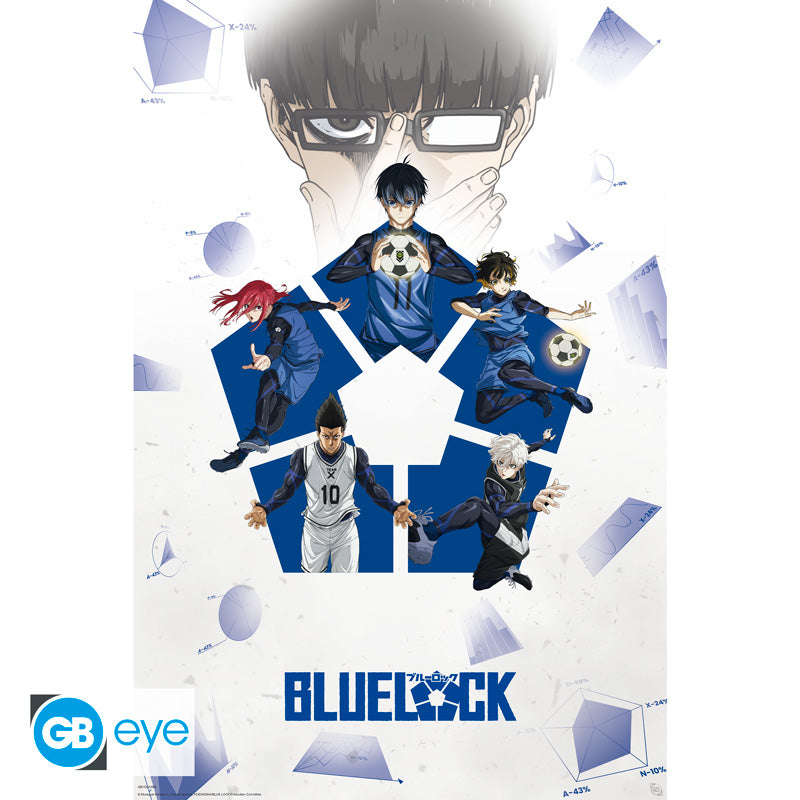POSTER GRANDE 91.5X61 BLUE LOCK PROJECT BLUE LOCK