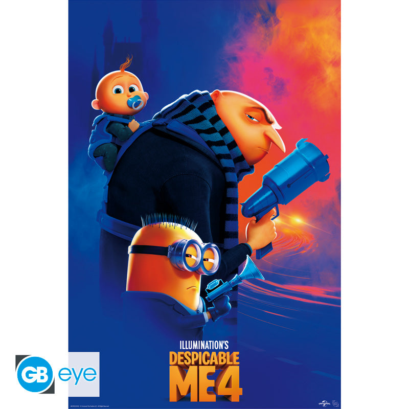 POSTER GRANDE 91.5X61 DESPICABLE ME 4 MINIONS
