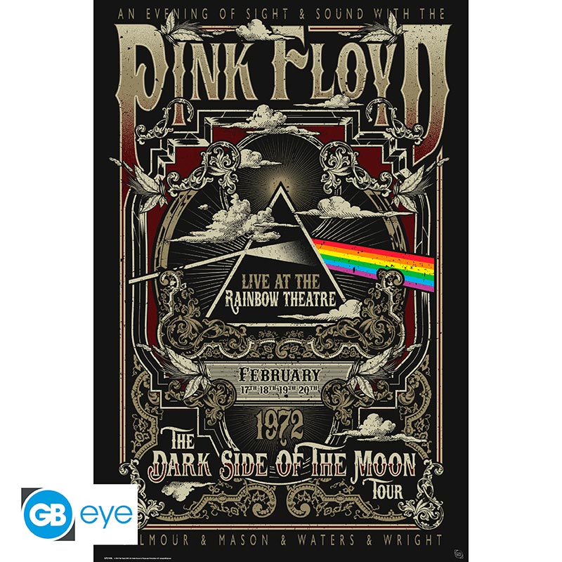 POSTER GRANDE 91.5X61 RAINBOW THEATRE PINK FLOYD