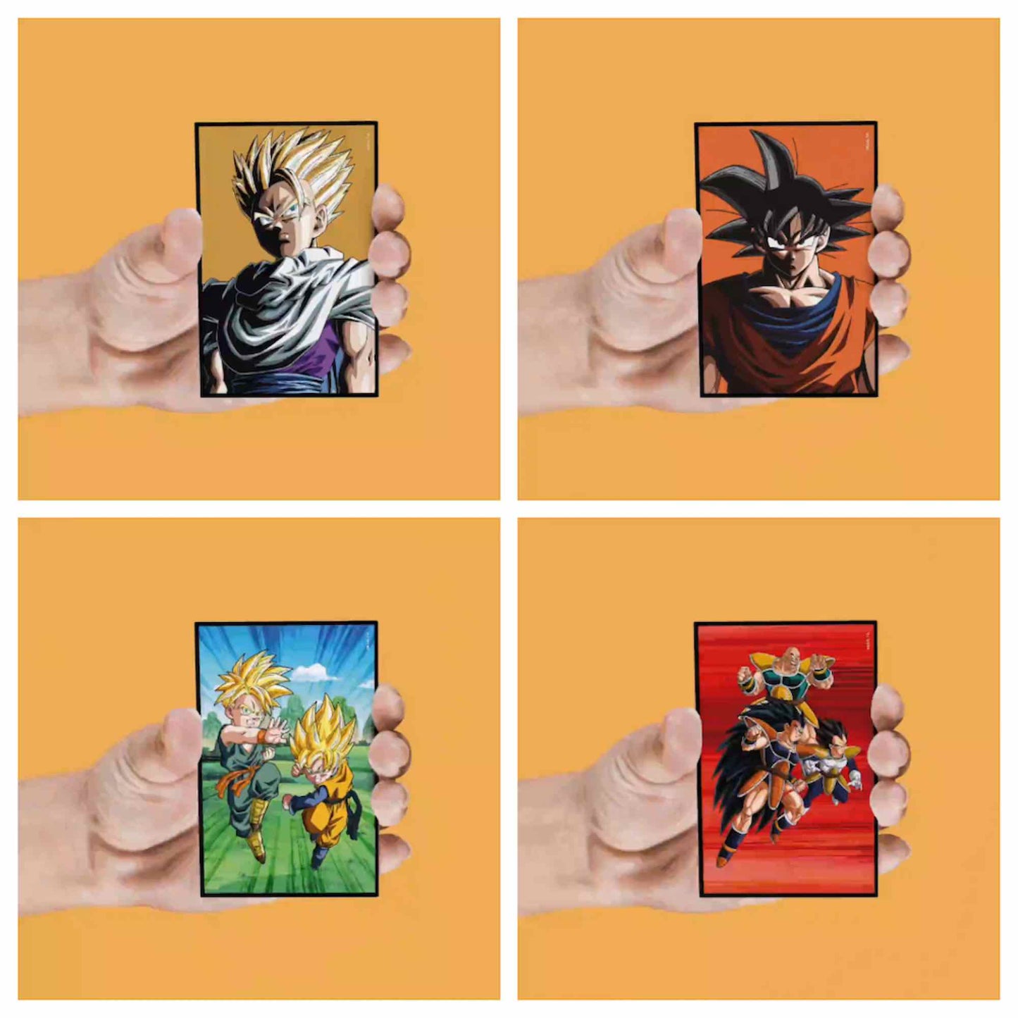 Set Imanes Dragon BAll Z Lenticulares