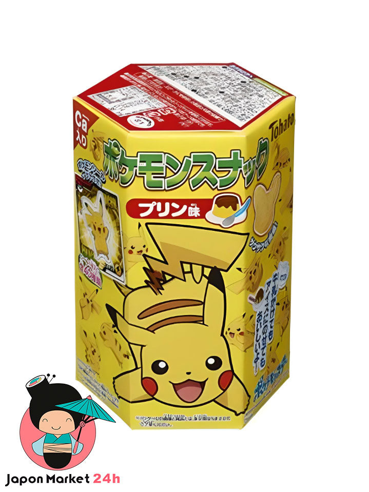 Snack Pikachu Pokemon con Sticker Sabor Pudding