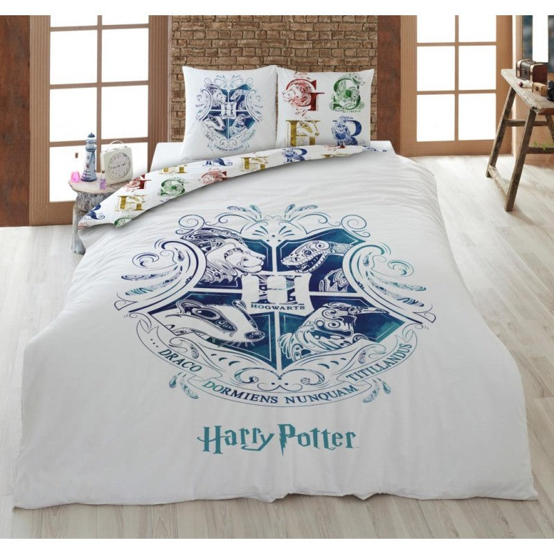 Funda Nórdica Microfibra Harry Potter Hogwarts Logo 140X200