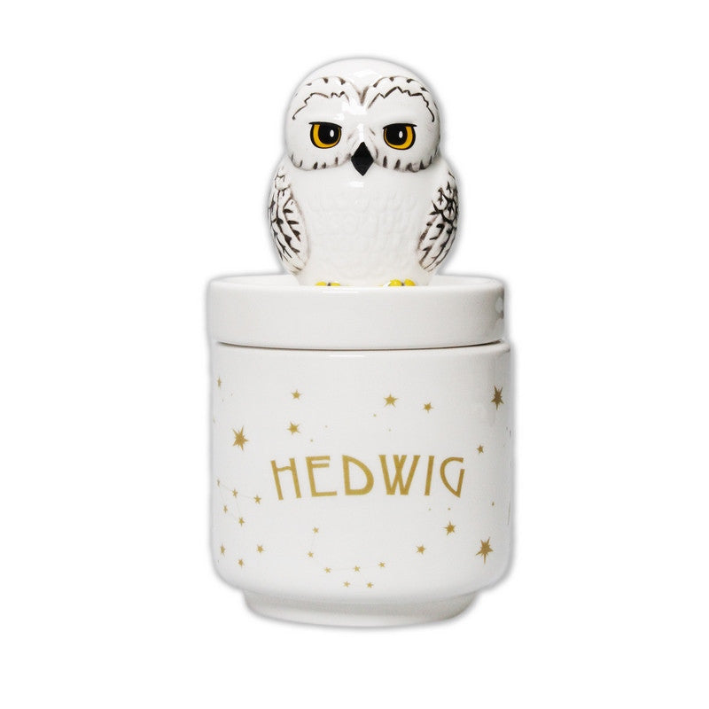 Bote Ceramica Con Tapa 3D Harry Potter Hedwig