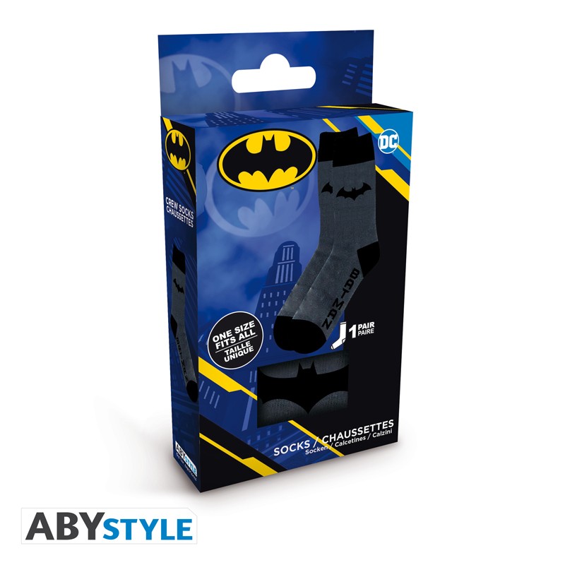 CALCETINES BATMAN DC COMICS Black & Grey