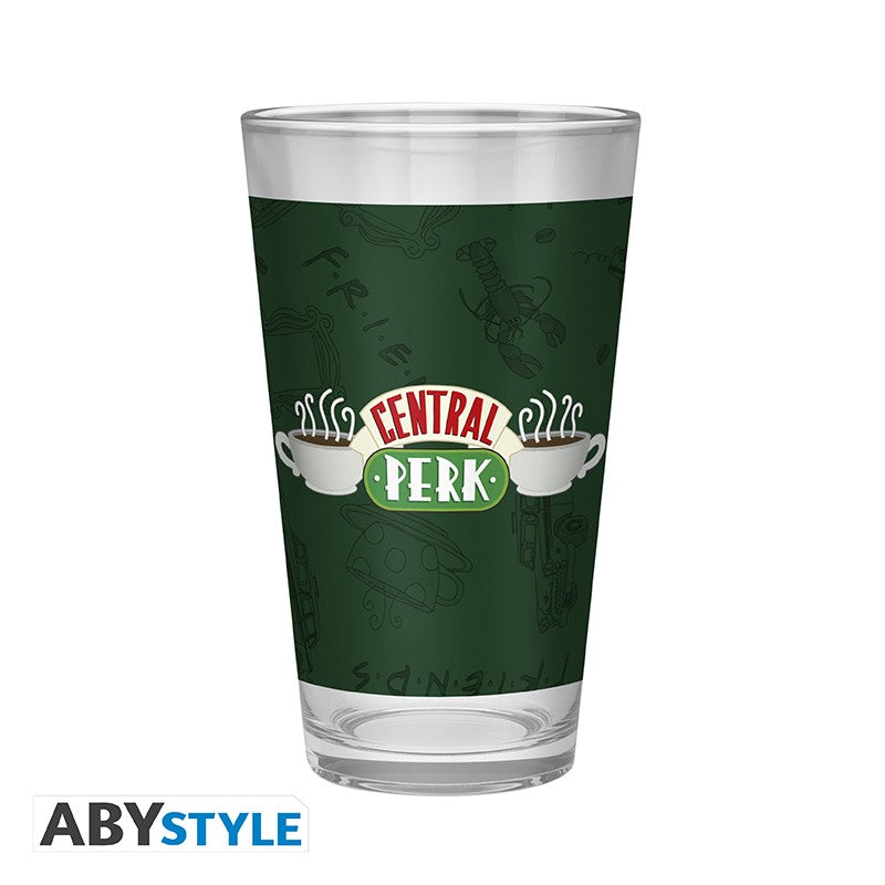 FRIENDS - Pack Cristal XXL + Pin's + Libreta "Central Perk"