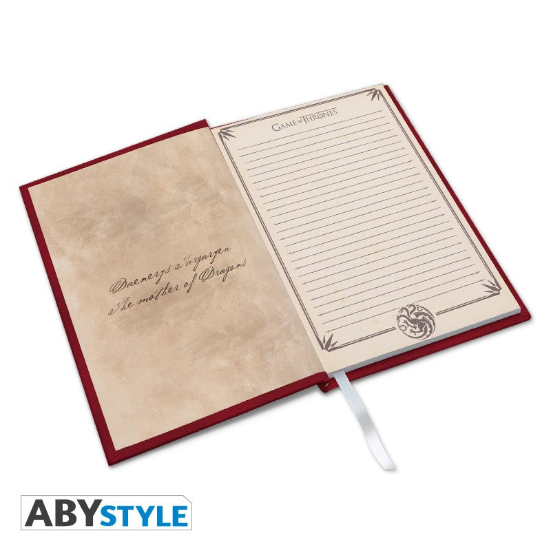CUADERNO PREMIUM A5 JUEGO DE TRONOS TARGARYEN