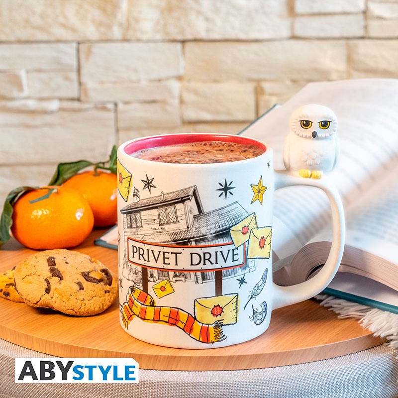 Harry Potter - Mug 3D Handle - Hedwig & Privet Drive X2