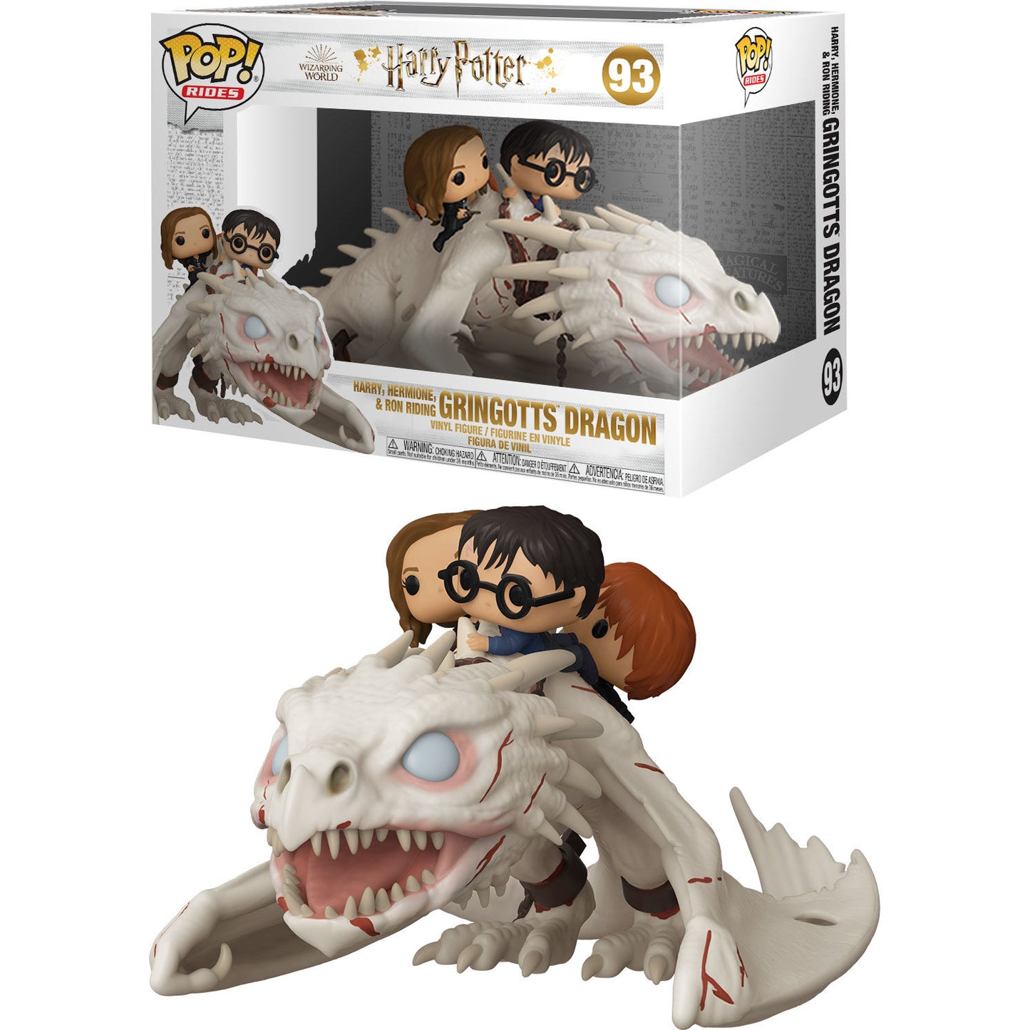 Funko POP! Dragon con Harry, Ron, y Hermione