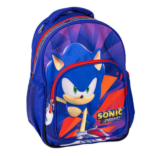 Mochila Escolar Sonic Prime 42cm