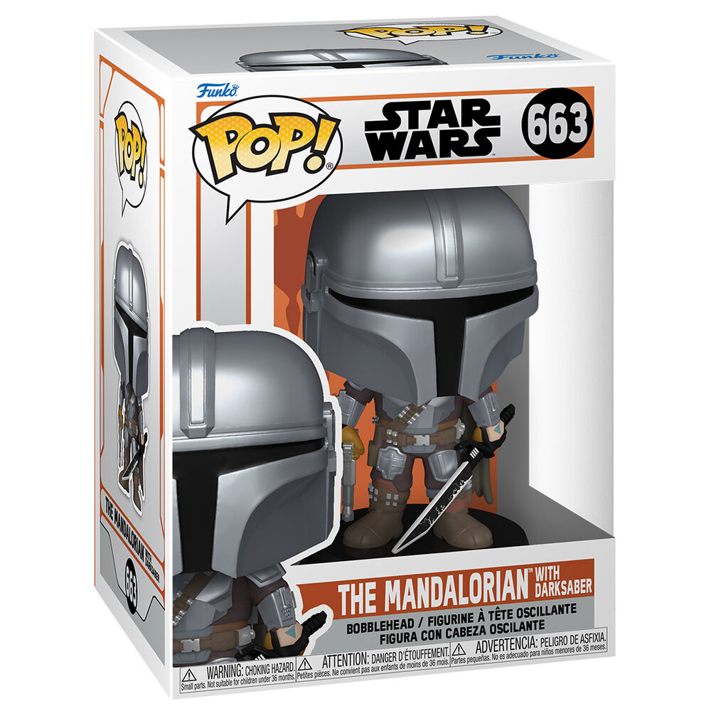 Funko Pop The Mandalorian with Darksaber 663 Star Wars