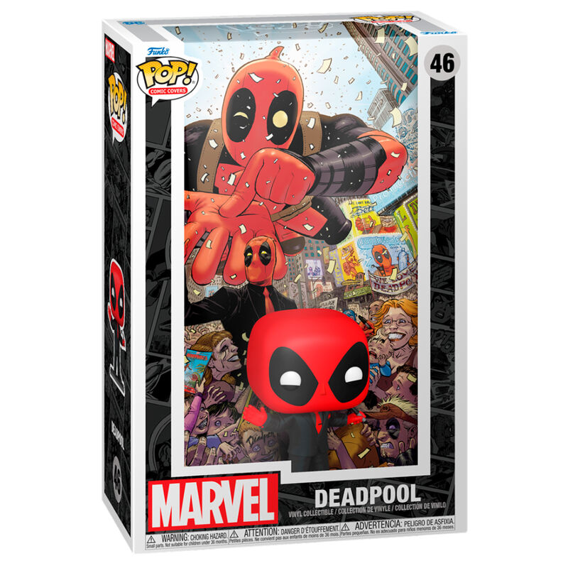 Funko POP Comic Cover Marvel Deadpool Traje negro