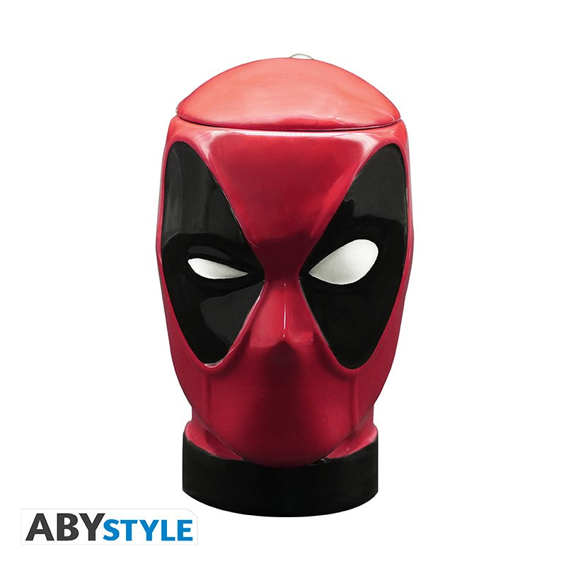 Taza 3D Cabeza Deadpool Marvel Cerámica 350 ml