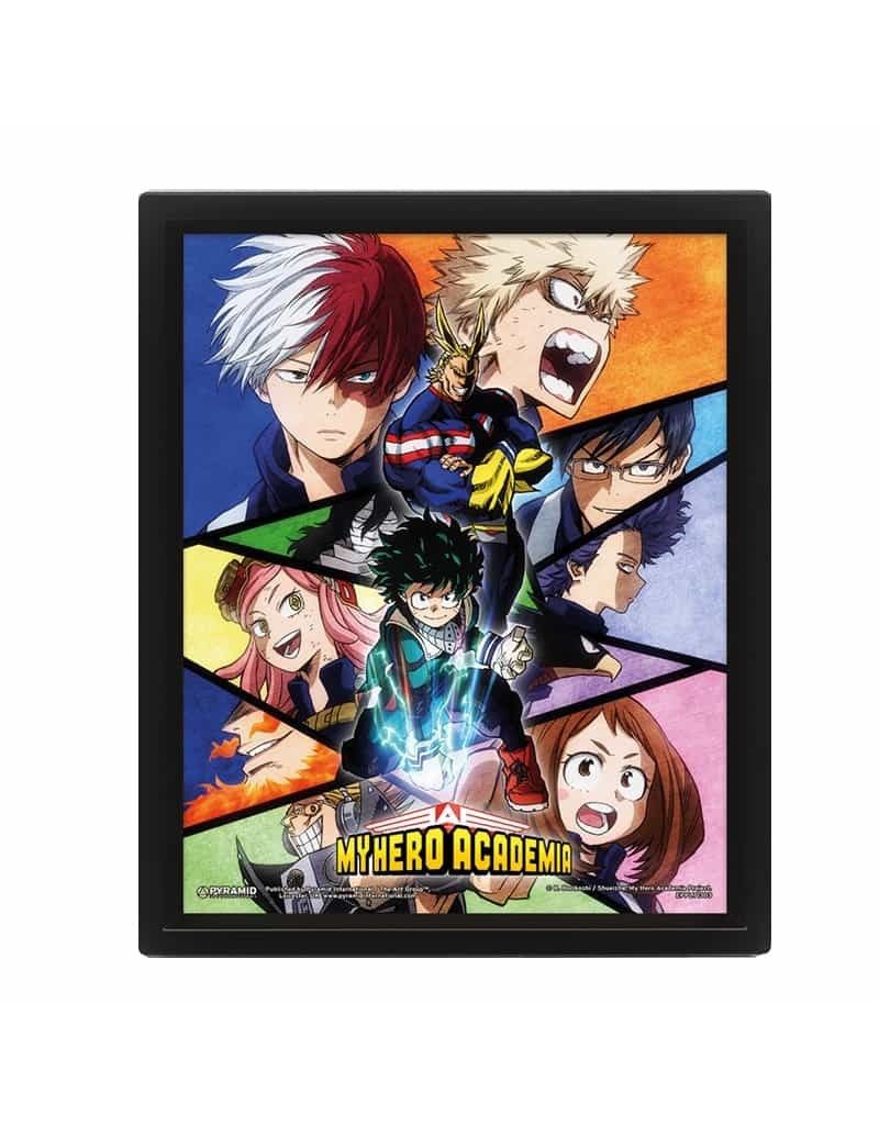 Cuadro Lenticular My Hero Academia Personajes