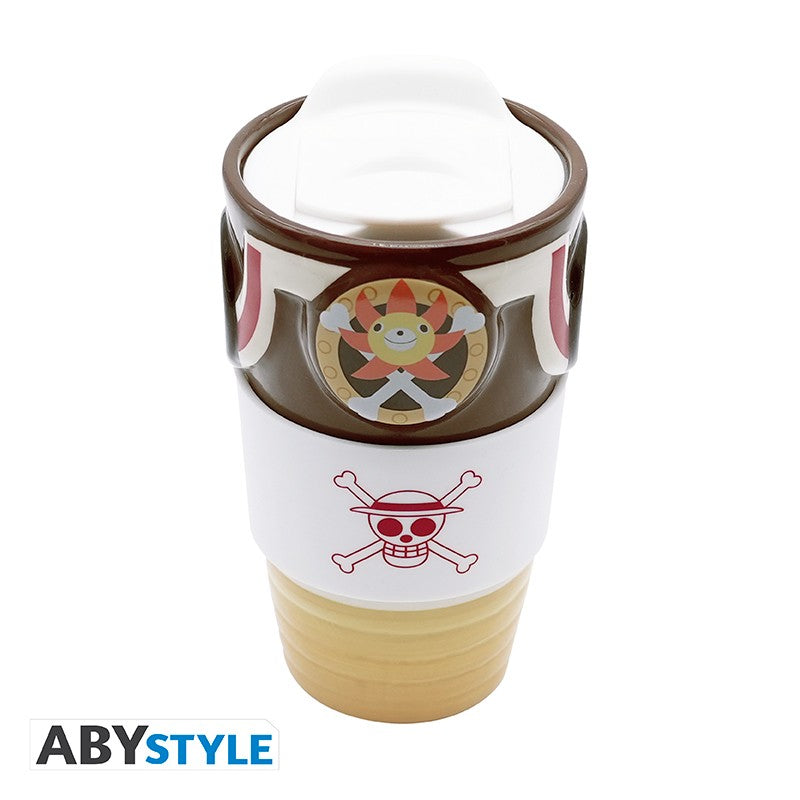 Vaso Cerámico One Piece Thousand Sunny con Tapa