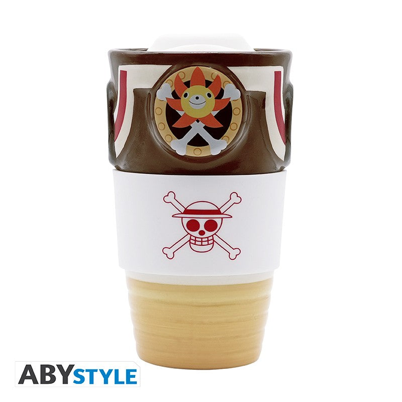Vaso Cerámico One Piece Thousand Sunny con Tapa
