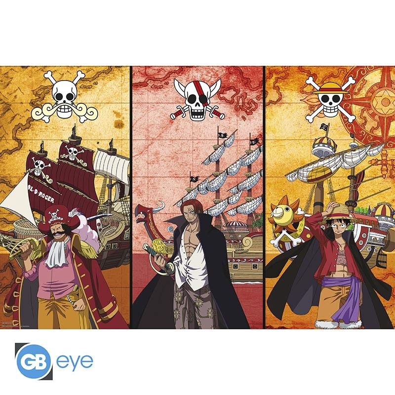 Poster One Piece - Capitanes y Barcos 91.5 x 61 cm