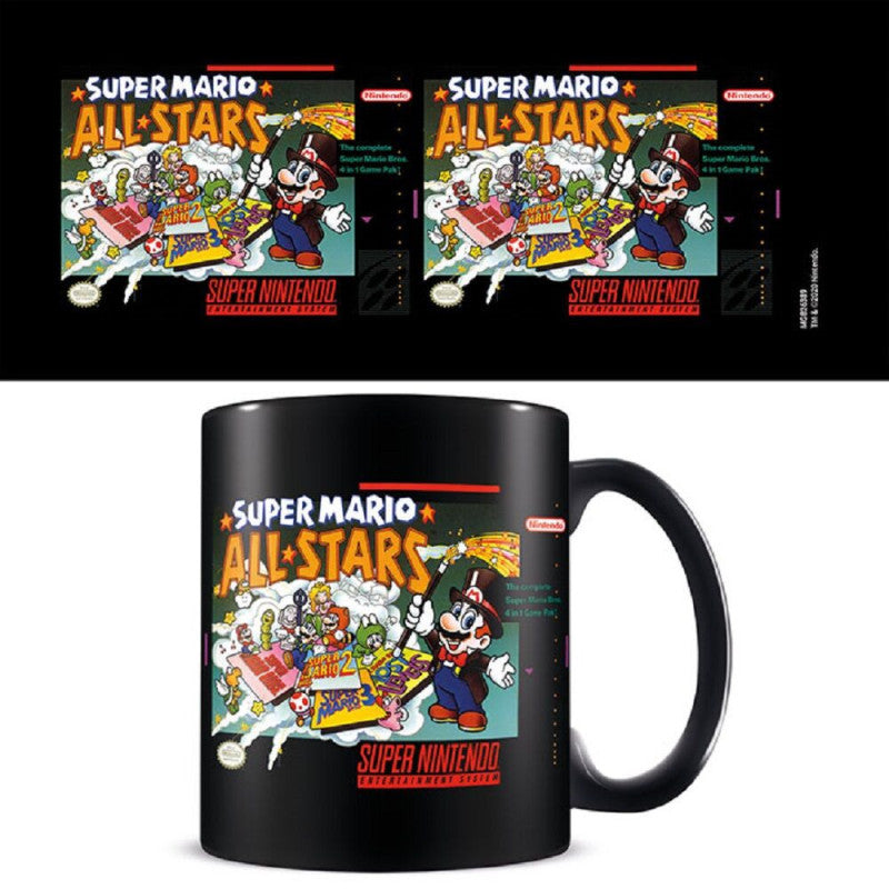 Taza desayuno color Super Mario All Stars