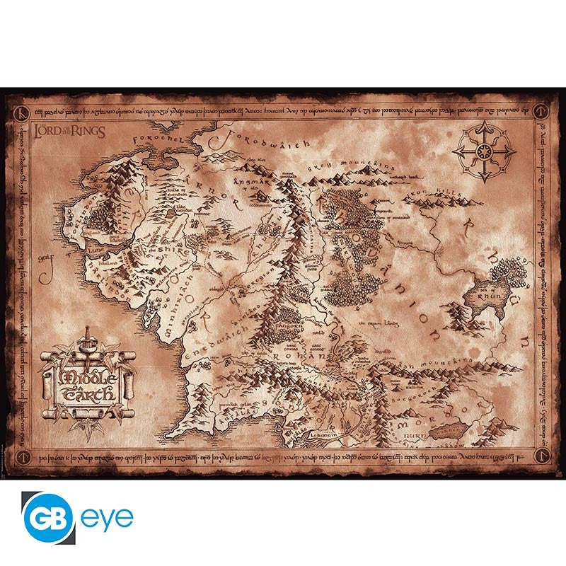 Lord Of The Rings - Poster Maxi 91.5X61 - Map