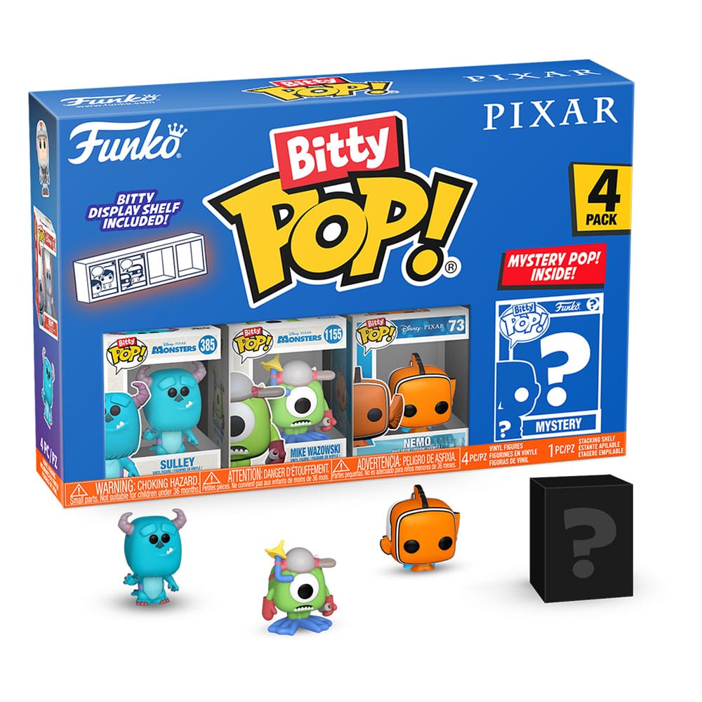Bitty Pop! Sulley Mike Wazowsky Nemo - Pixar