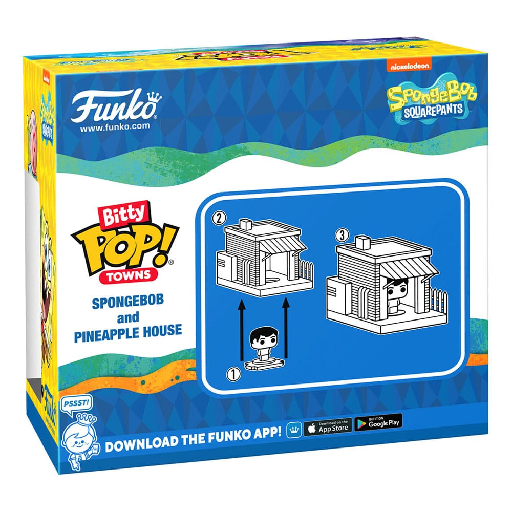 Funko Bitty Pop Bob Esponja y casa Piña