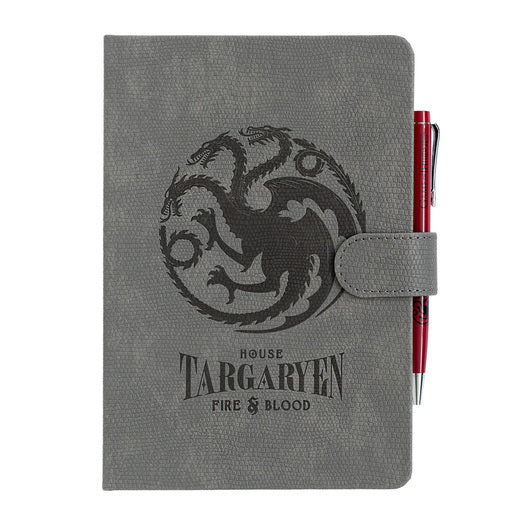 Cuaderno premium a5 con boligrafo juego de tronos Targaryen