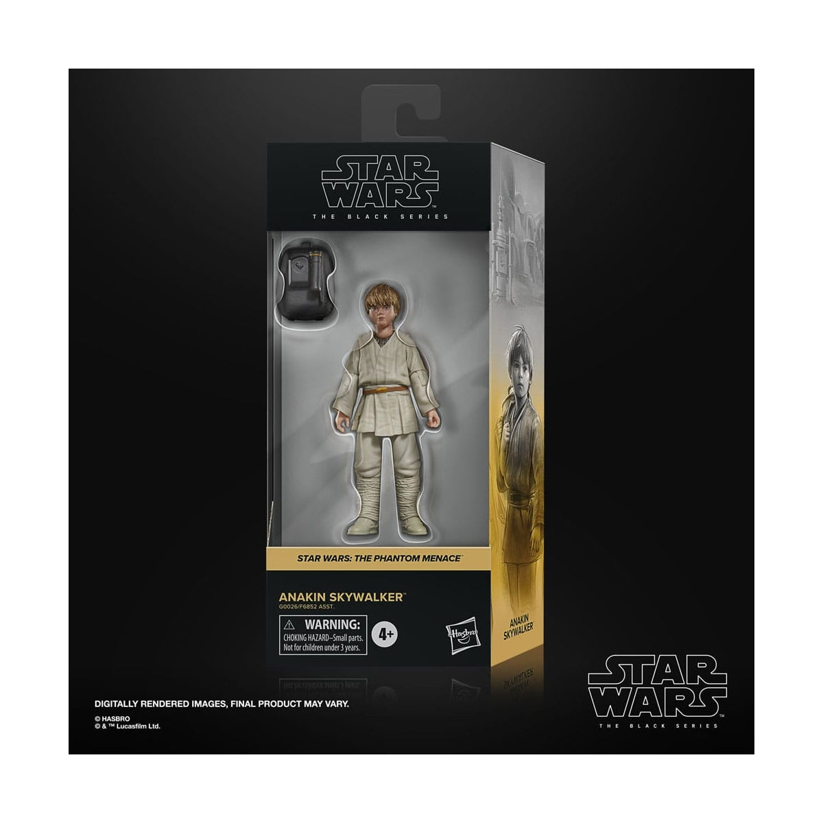 Figura Anakin Skywalker Star Wars La Amenaza Fantasma Black Series