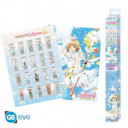 Set 2 Posters Sakura y Kero Card Captor Sakura 52 x 38