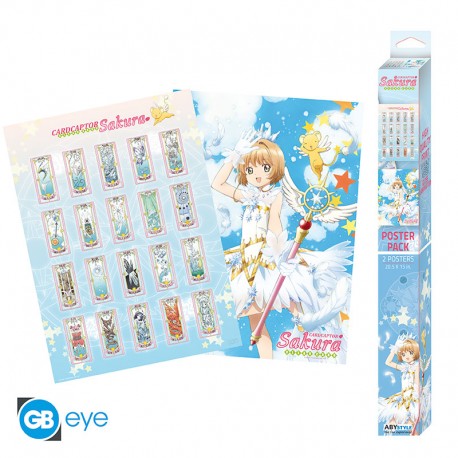 Set 2 Posters Sakura y Kero Card Captor Sakura 52 x 38