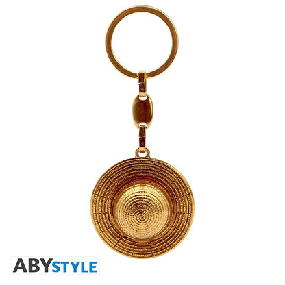 Llavero Metalico One Piece Sombrero de Paja