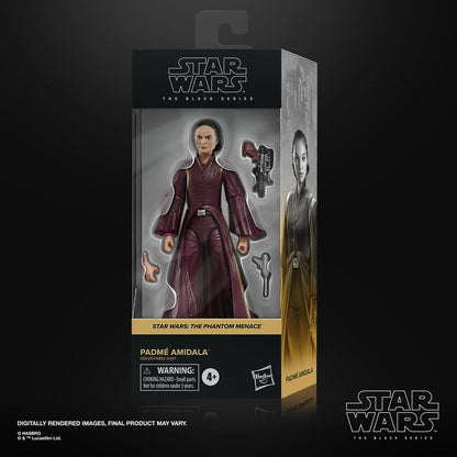 Figura Padme Amidala Star Wars La Amenaza Fantasma Black Series 15 cm