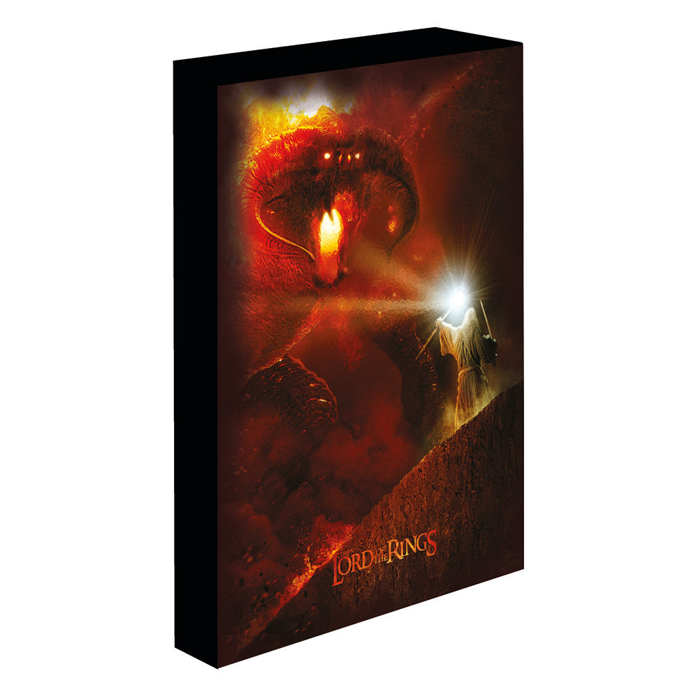 Póster Cuadro Con Luz Señor De Los Anillos Balrog Gandalf
