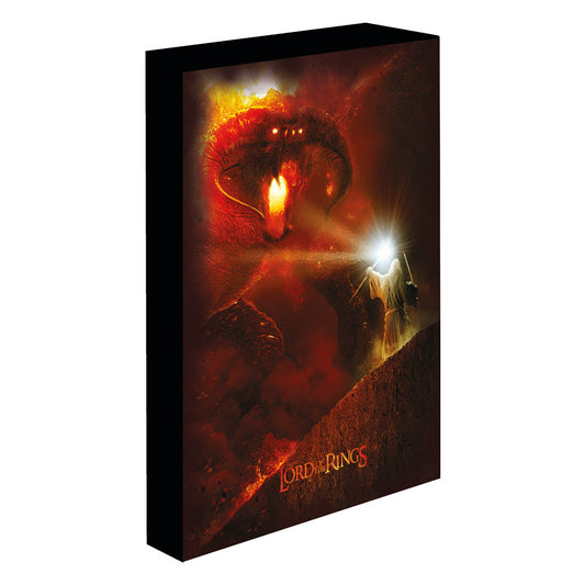 Póster Cuadro Con Luz Señor De Los Anillos Balrog Gandalf