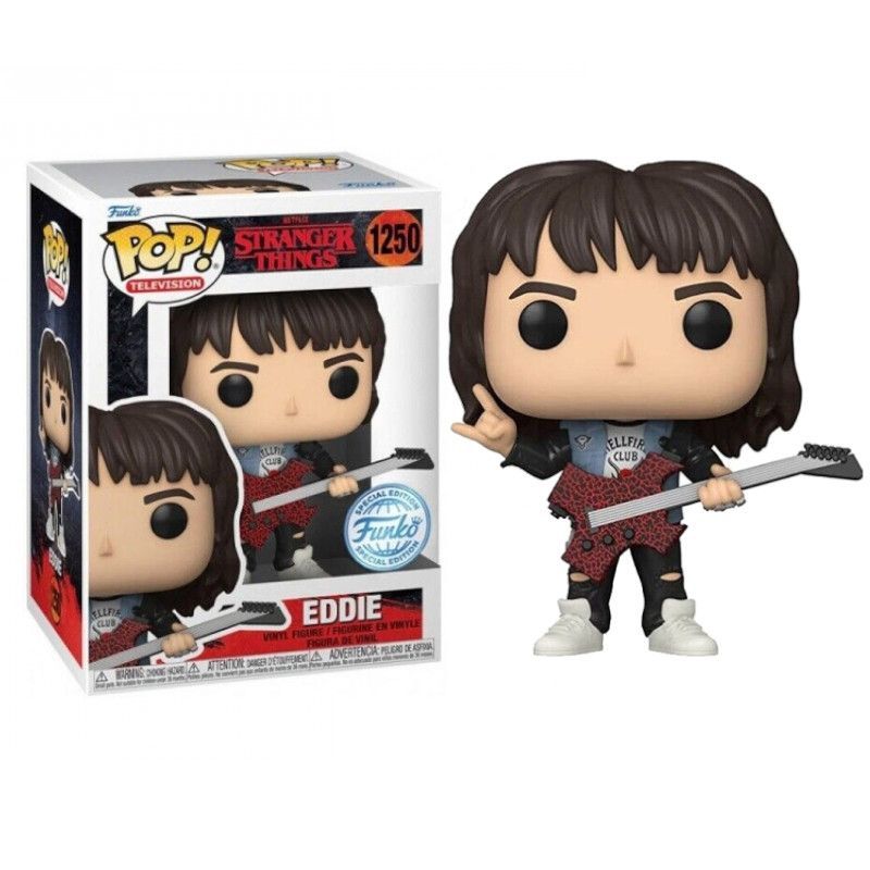 Funko POP! 1250 Eddie with Guitar Exclusive Stranger Things