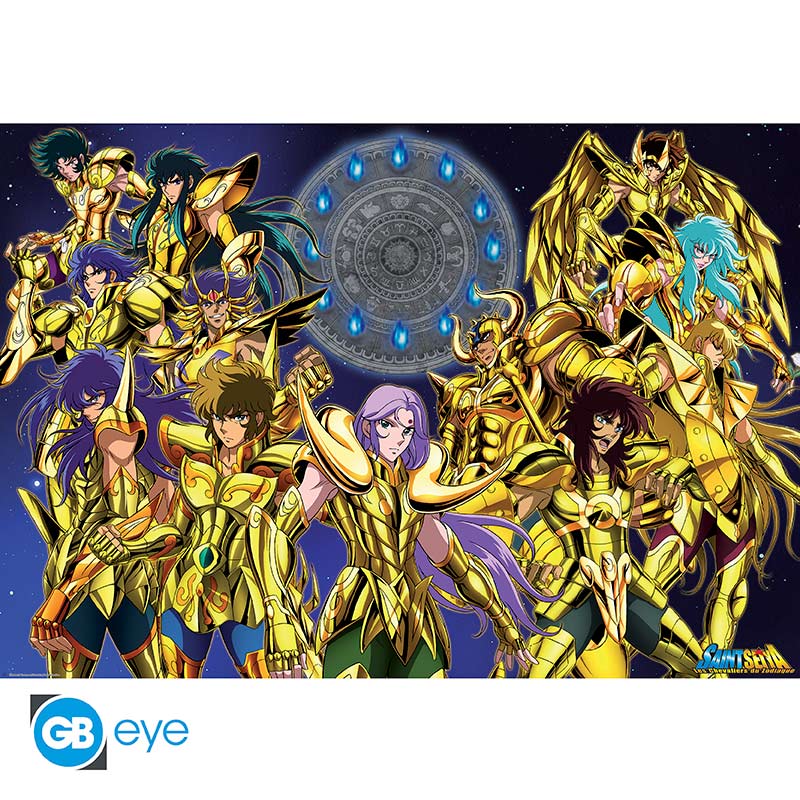 POSTER GRANDE 91.5X61 GOLD SAINTS 1 SAINT SEIYA