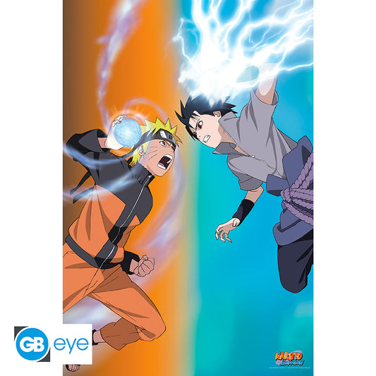 POSTER GRANDE 91.5X61 NARUTO VS SASUKE NARUTO SHIPPUDEN