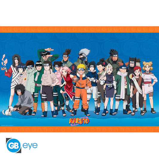 POSTER GRANDE 91.5X61 KONOHA NINJAS NARUTO