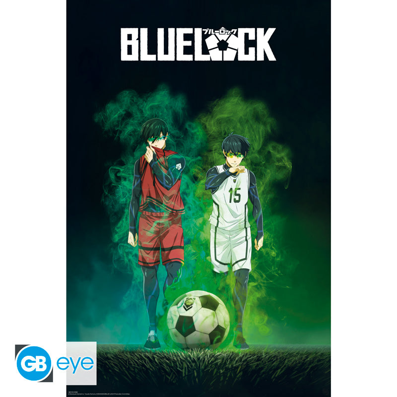 POSTER GRANDE 91.5X61 ISAGI VS RIN BLUE LOCK