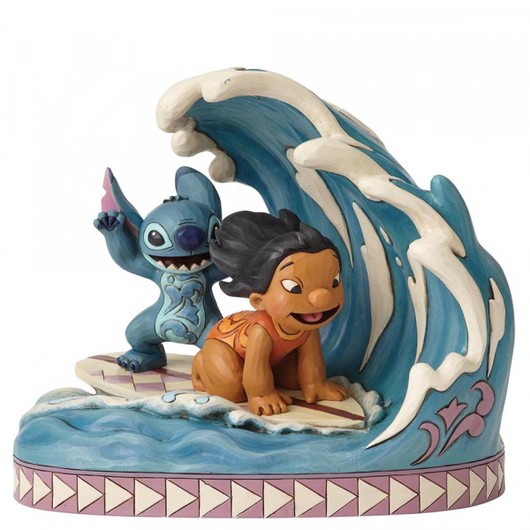 Figura Stitch Y Lilo Surf Enesco