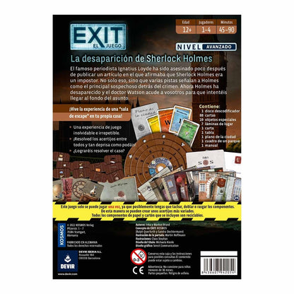 Exit: La Desaparición de Sherlock Holmes - juego de mesa