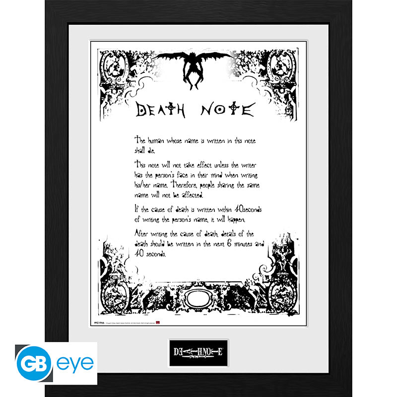 CUADRO DEATH NOTE (30X40) DEATH NOTE
